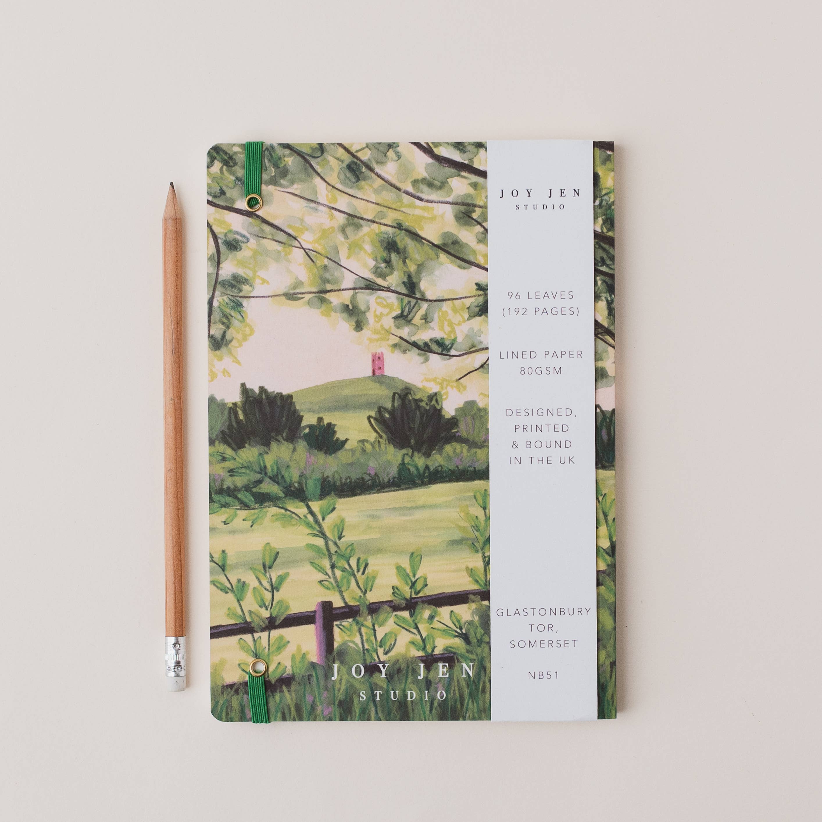Glastonbury Tor Somerset Lined Notebook