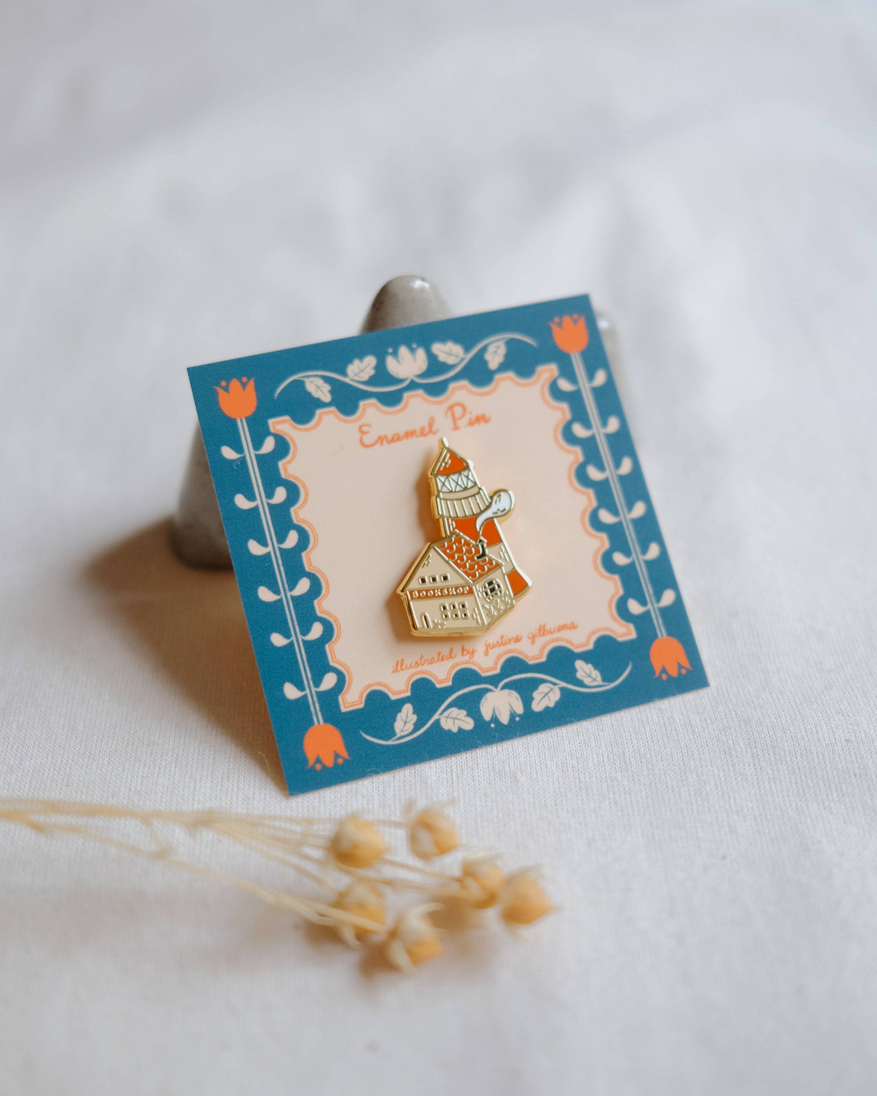 Lighthouse Bookshop Pin