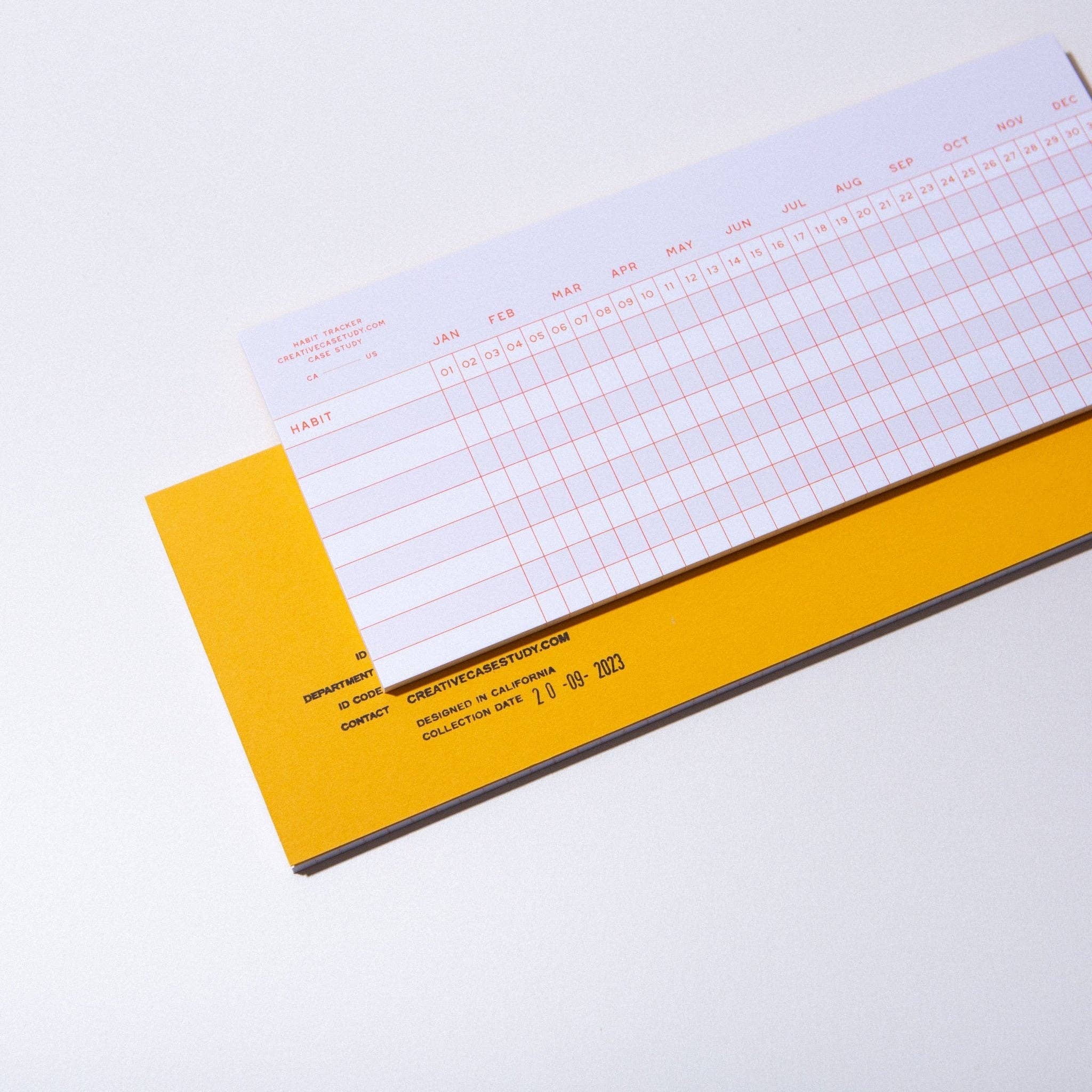 Utilitarian Habit Tracker Notepad