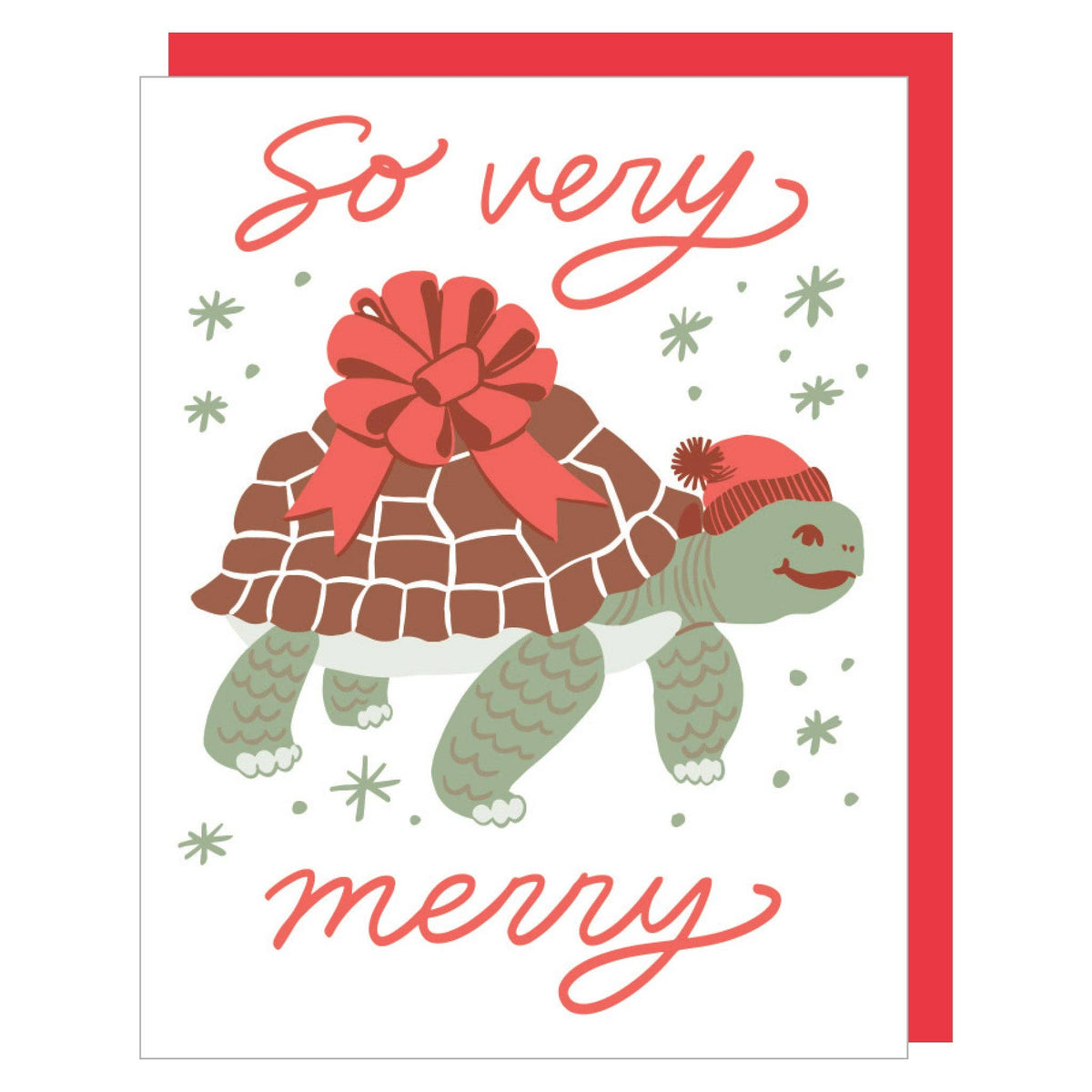 So Very Merry Tortoise Card