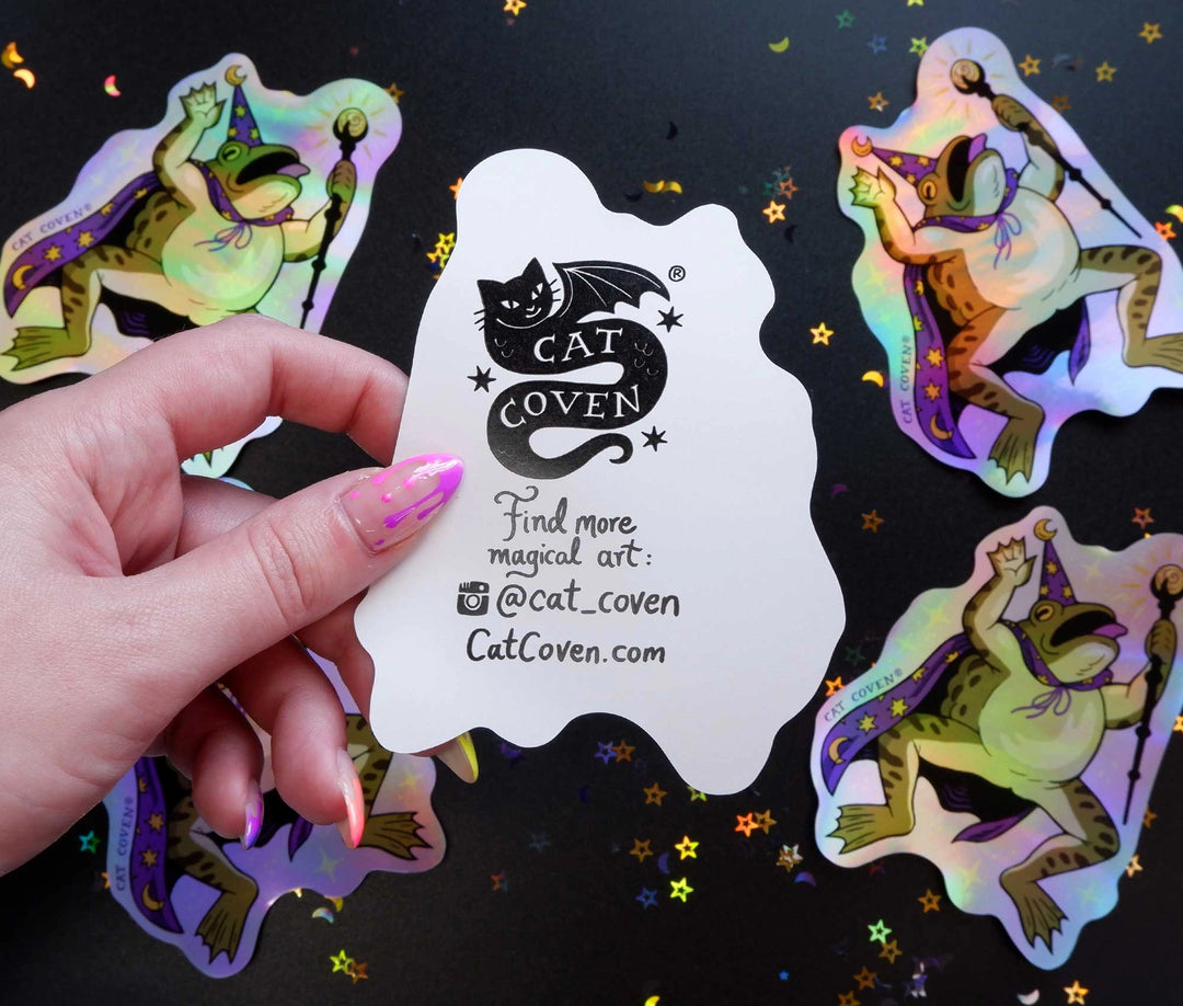 Holographic Merlin Toad Sticker