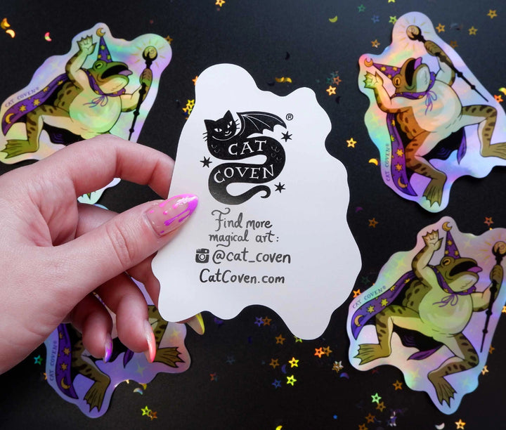 Holographic Merlin Toad Sticker