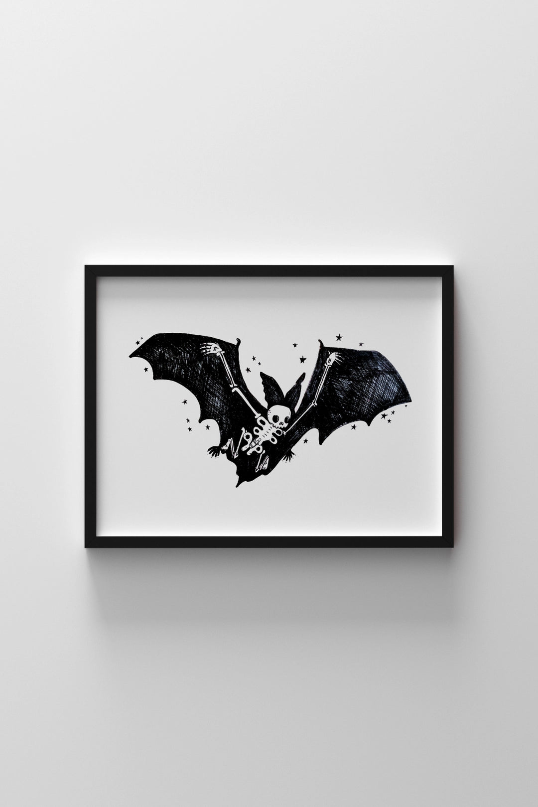 Skeletal Bat Print
