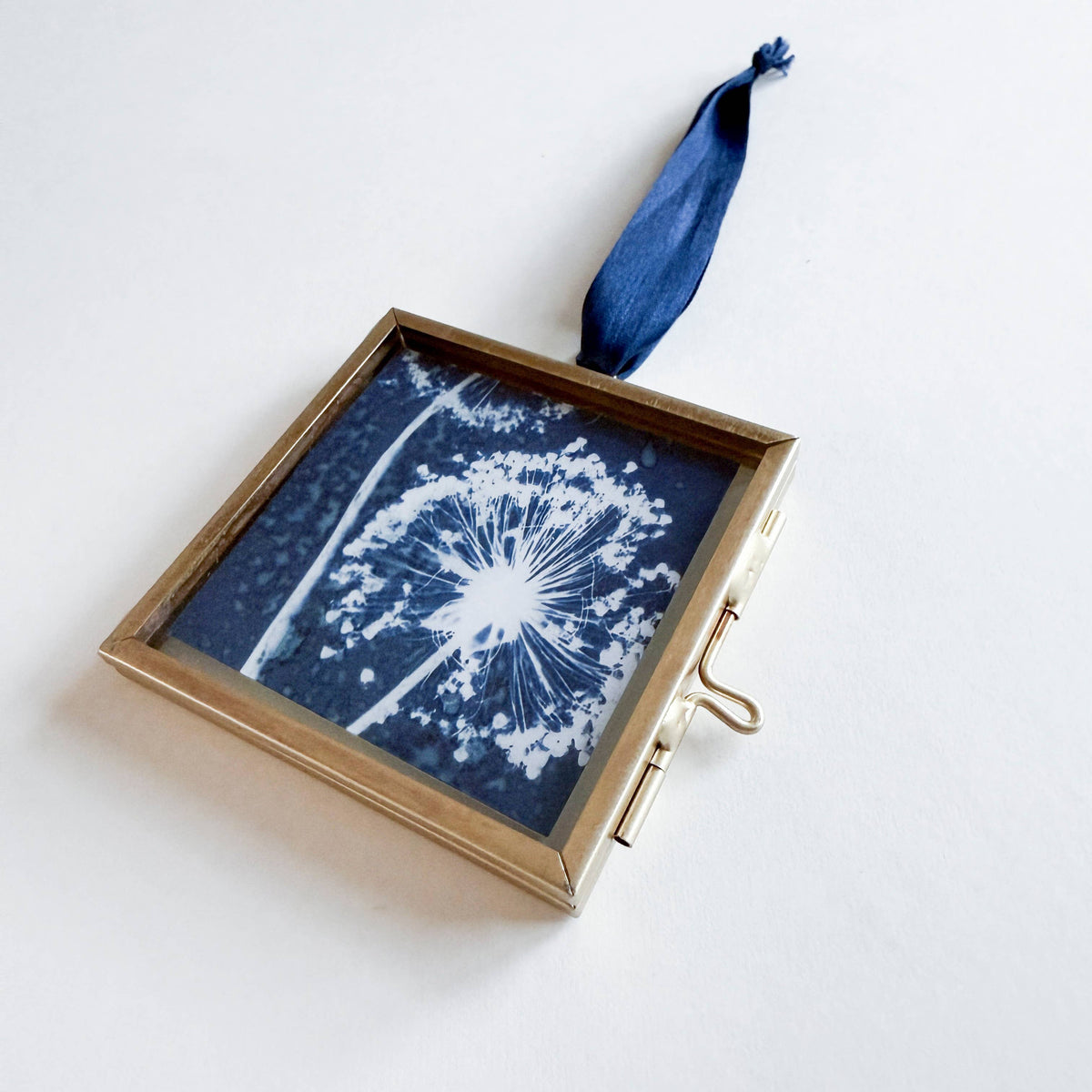 Mini Allium Cyanotype Hanging Ornament
