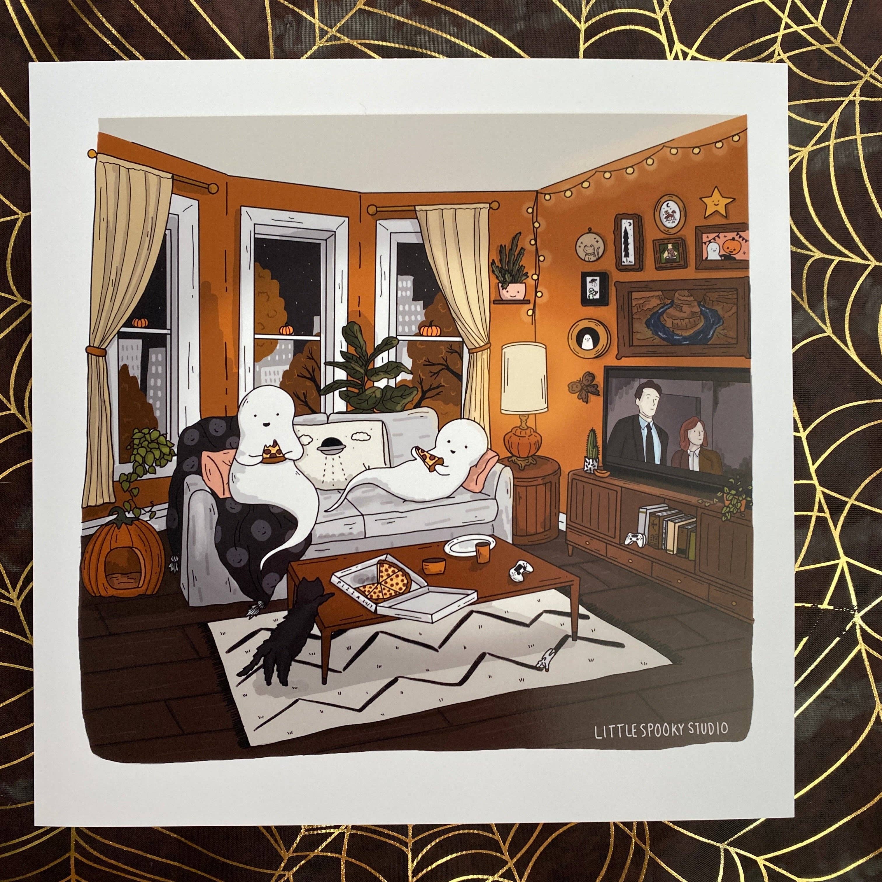 Friday Night In Square Art Print