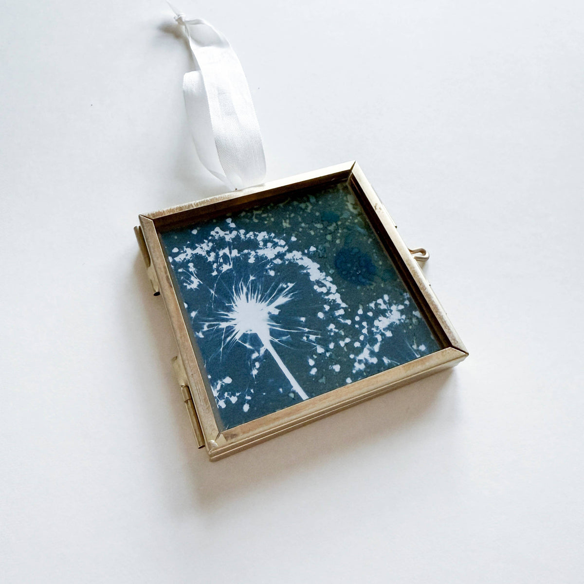 Mini Allium Cyanotype Hanging Ornament