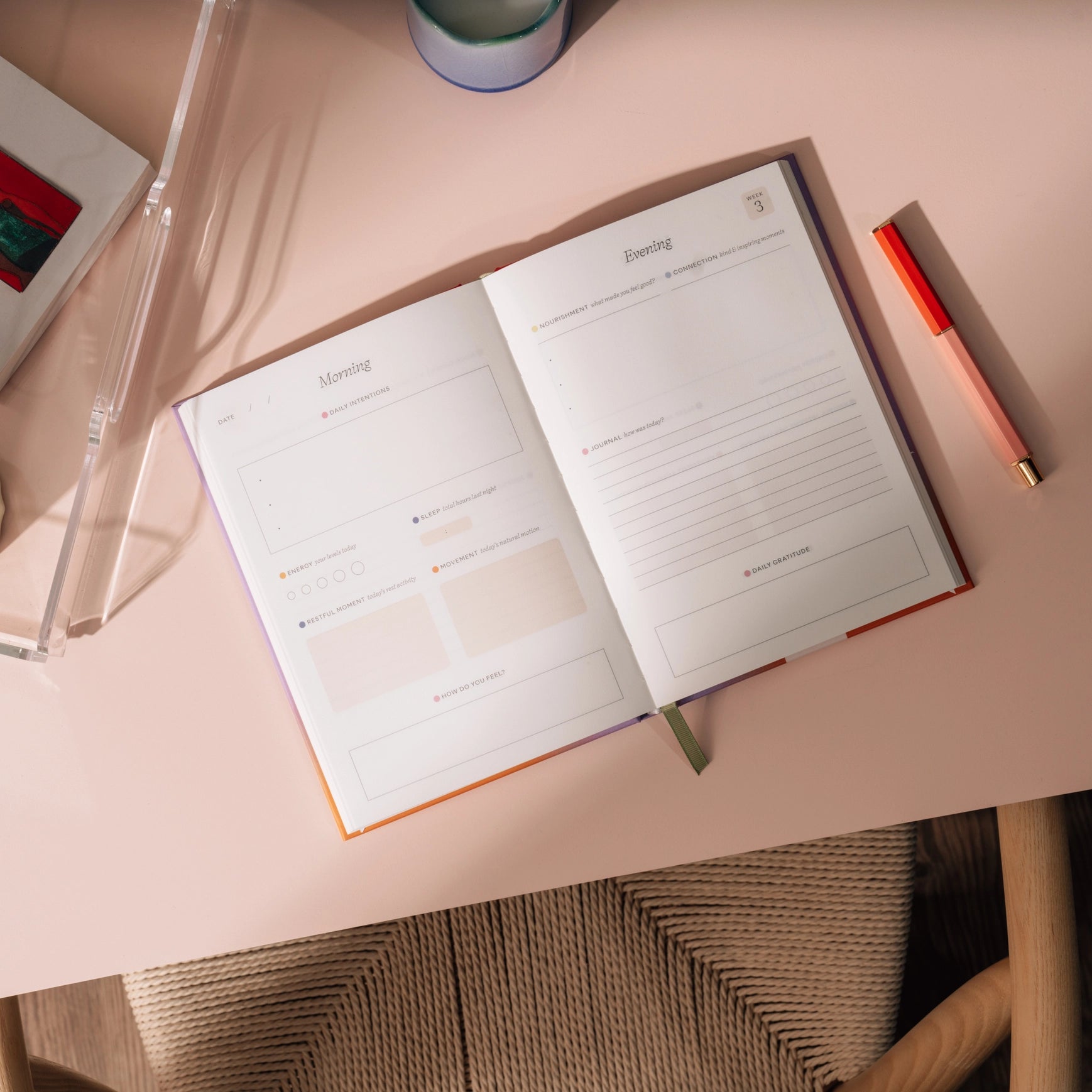 Warmth Glow Guided Wellness Journal