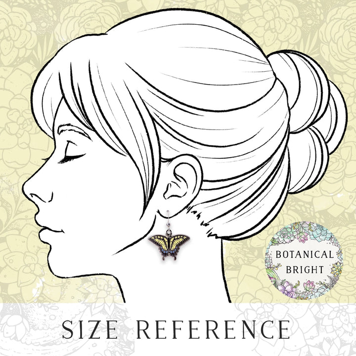 Swallowtail Butterfly Dangle Earrings