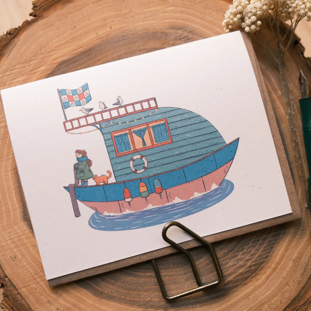 Happy Houseboat Card