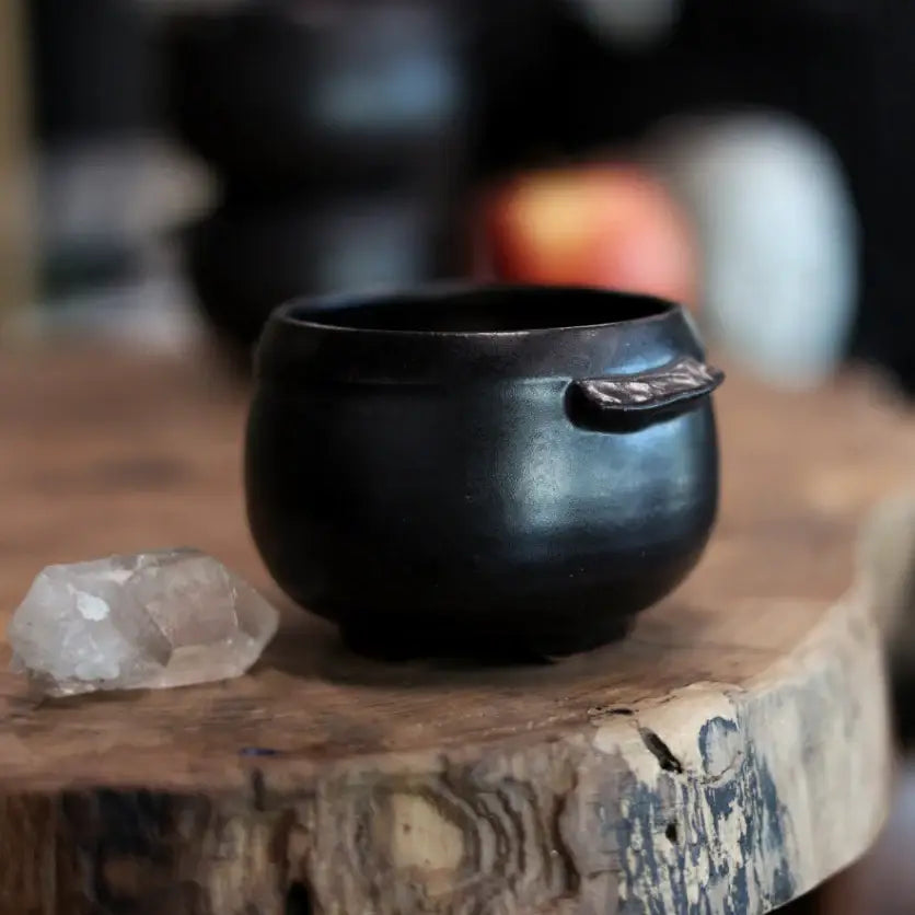 Black Cauldron Handmade Ceramic Bowl