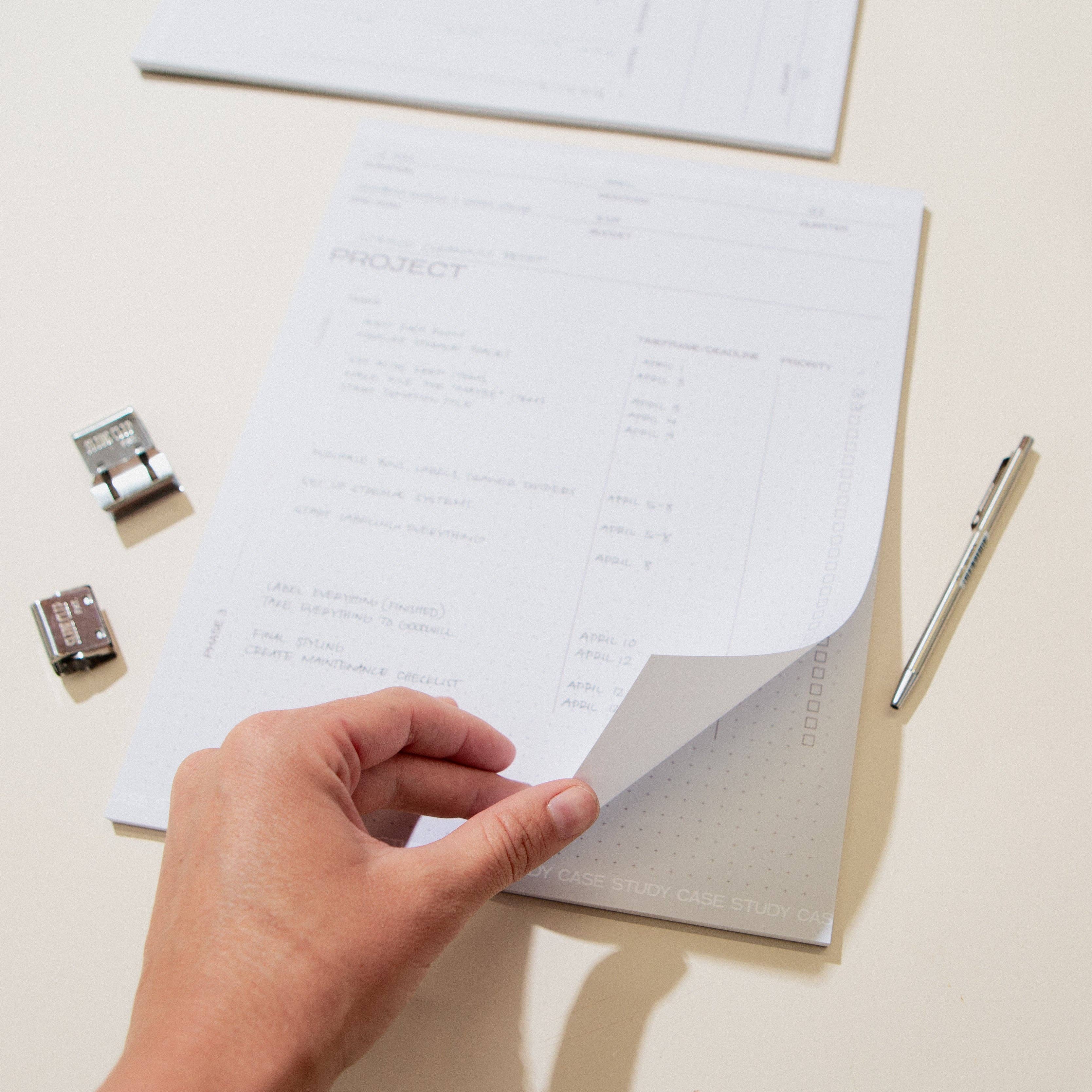 Utilitarian Project Planner Pad