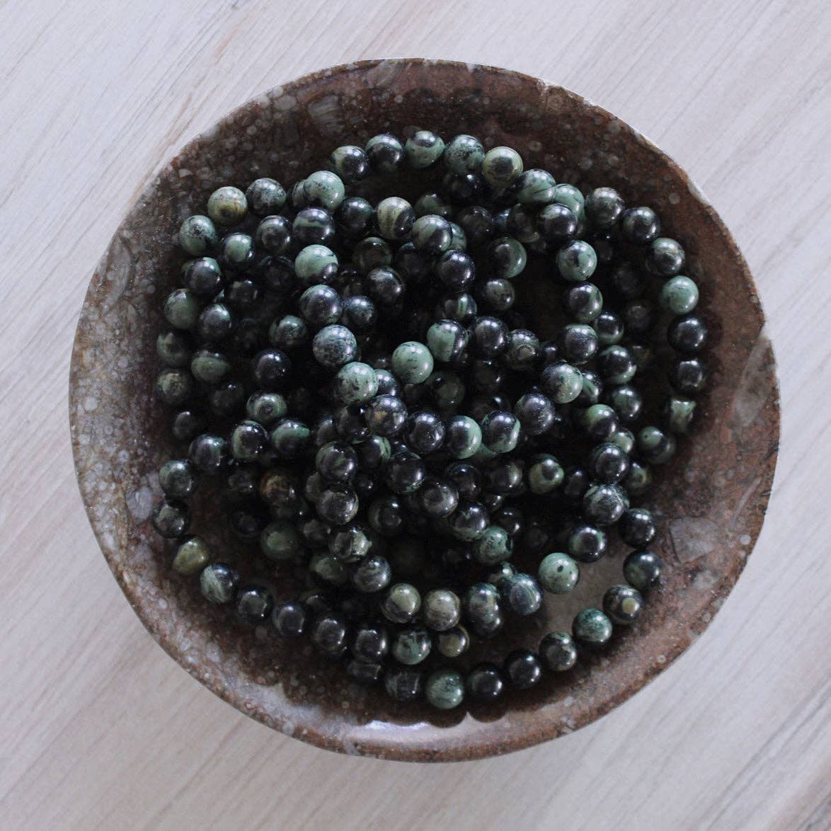 Kambaba Jasper - Crystal Bracelet