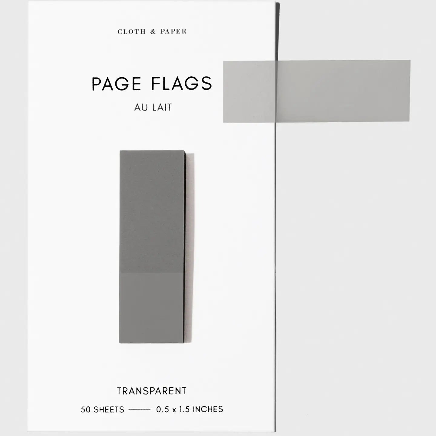 Slim Transparent Page Flags - 30 Colors