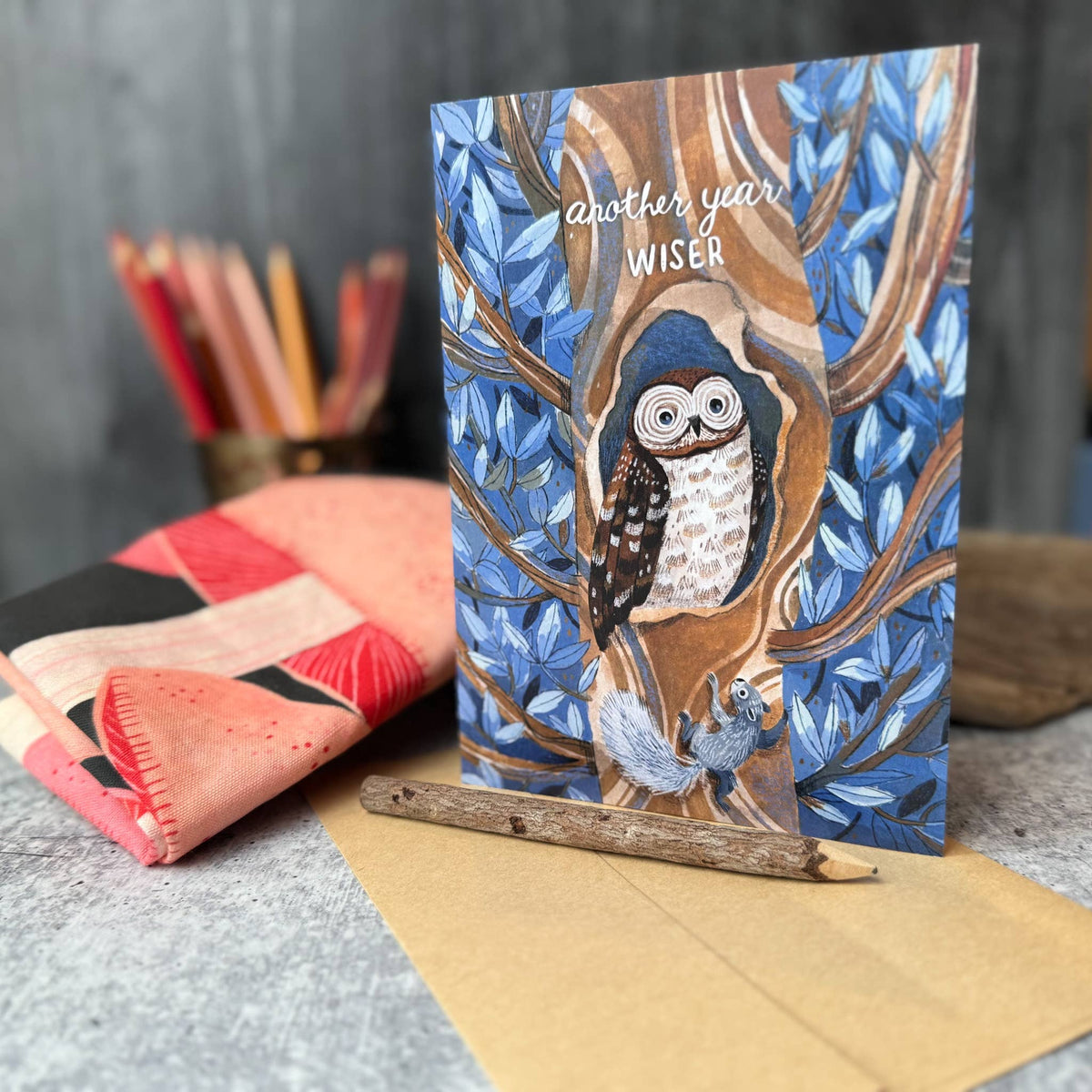 Wise Owl Birthday Card