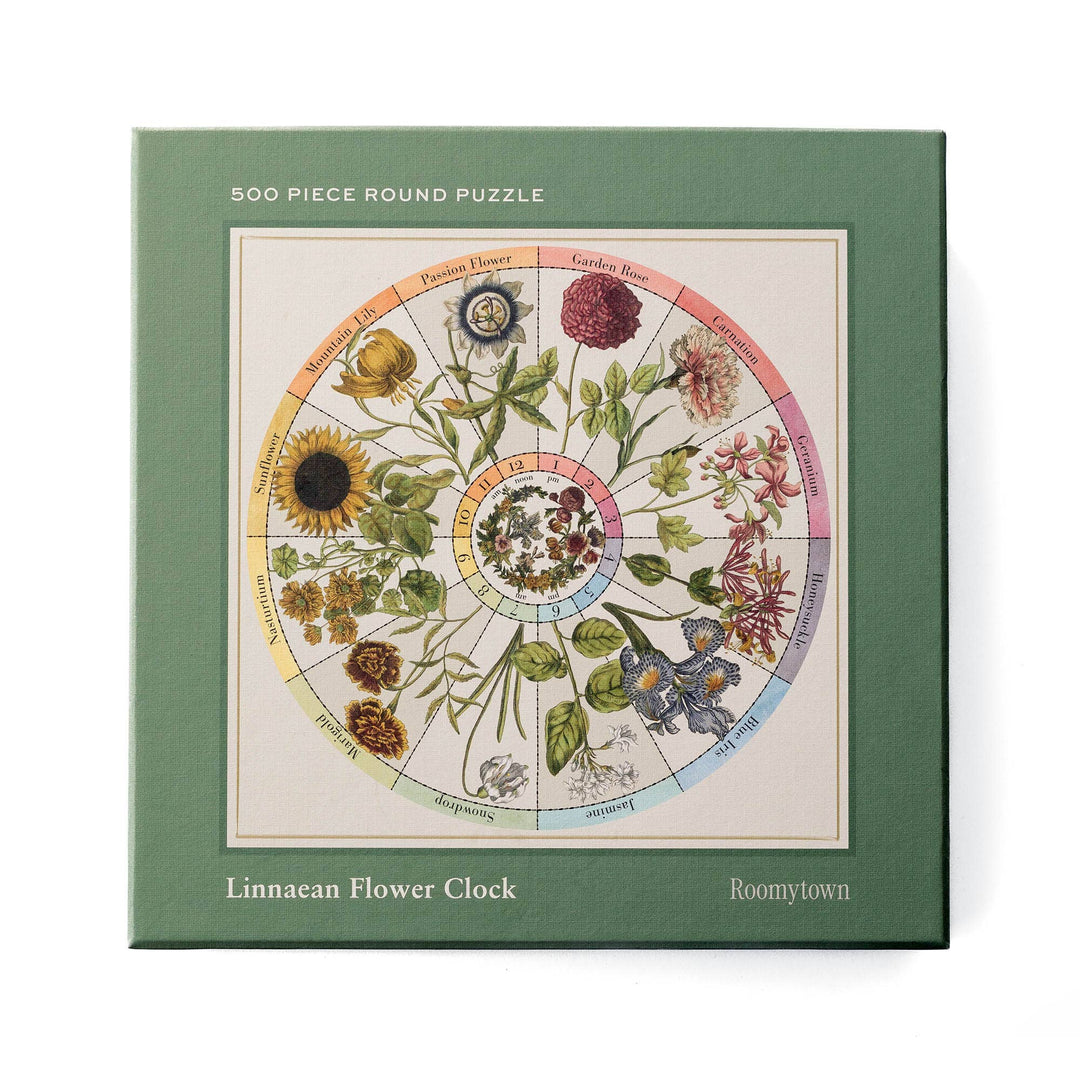 Flower Clock - 500 Piece Round Puzzle