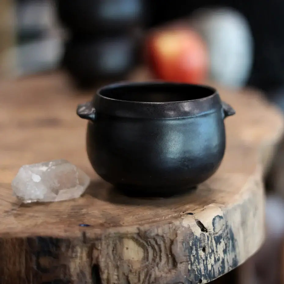 Black Cauldron Handmade Ceramic Bowl