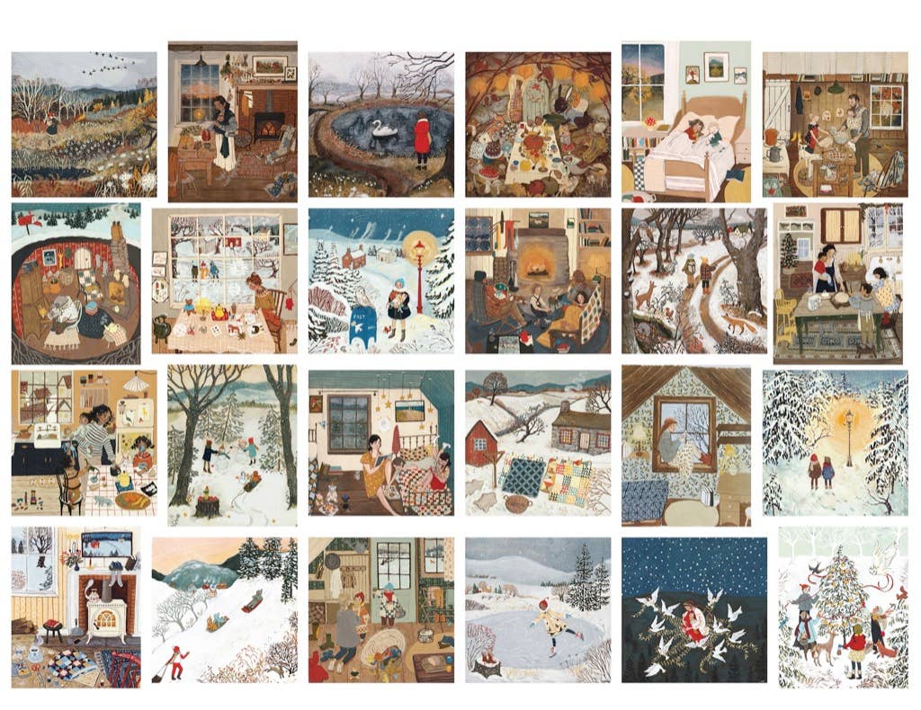 Loré Pemberton Puzzle Advent Calendar - Set of 24 Mini Puzzles