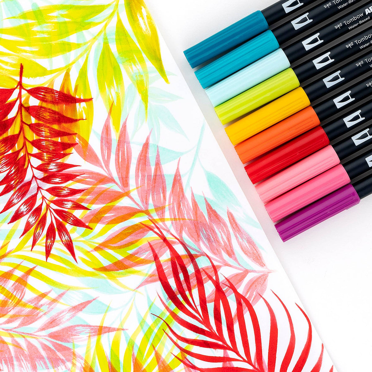 Tombow Dual Brush Pens - Tropical 10 Pack