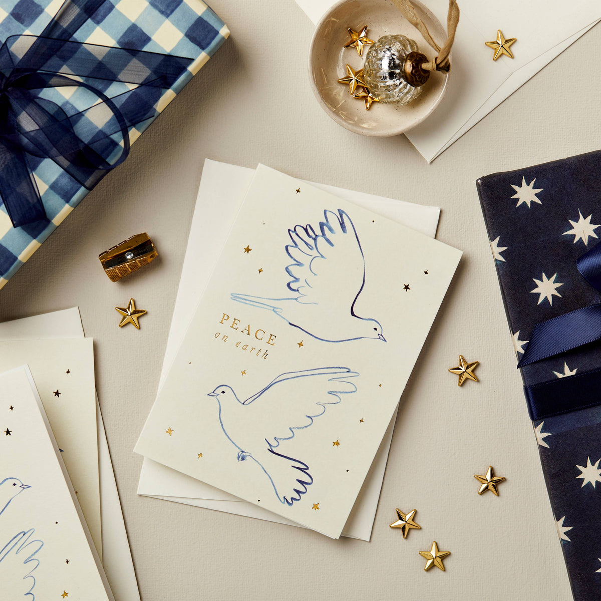 Doves Peace on Earth Card