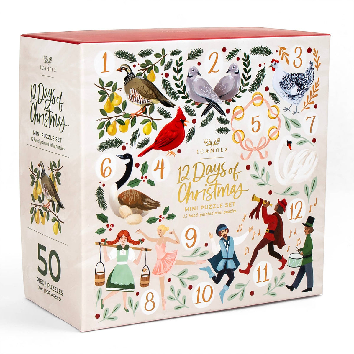 12 Days of Christmas Mini Puzzle Set of 12