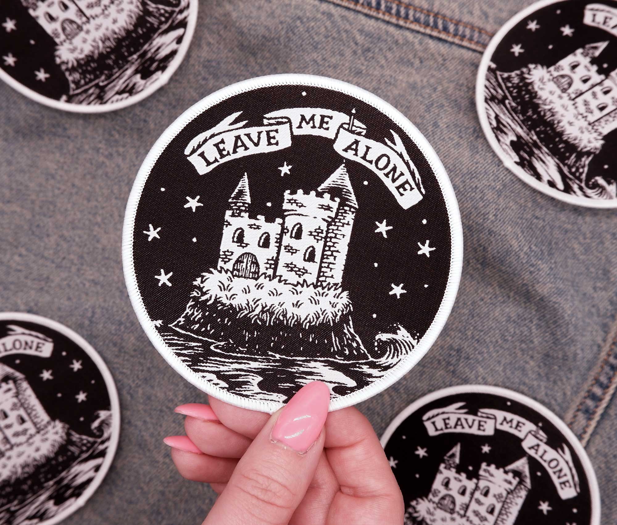 Leave Me Alone Castle Woven Patch