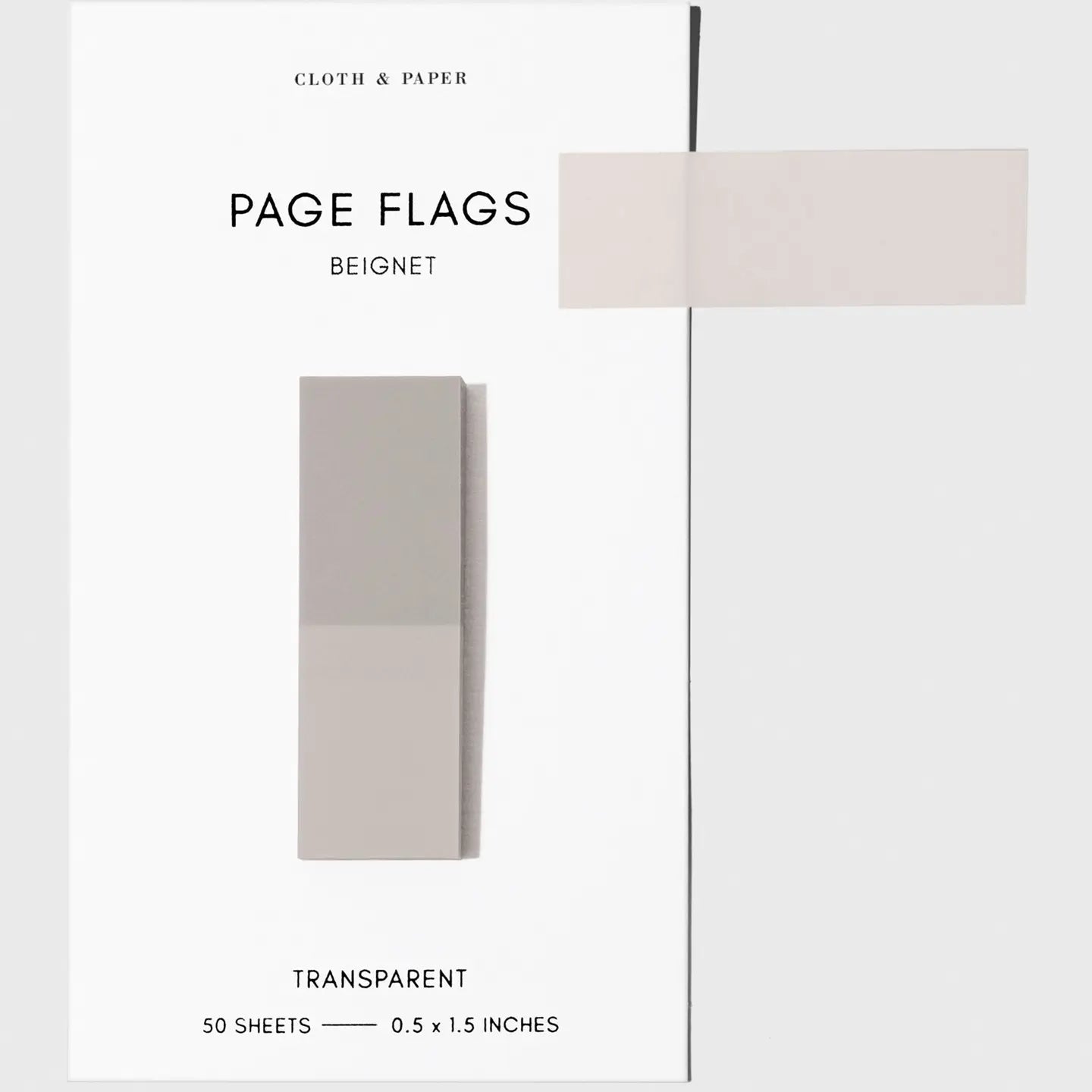 Slim Transparent Page Flags - 30 Colors