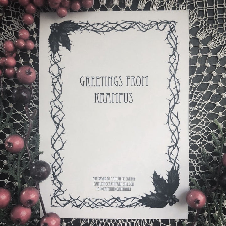 Greetings From Krampus Card