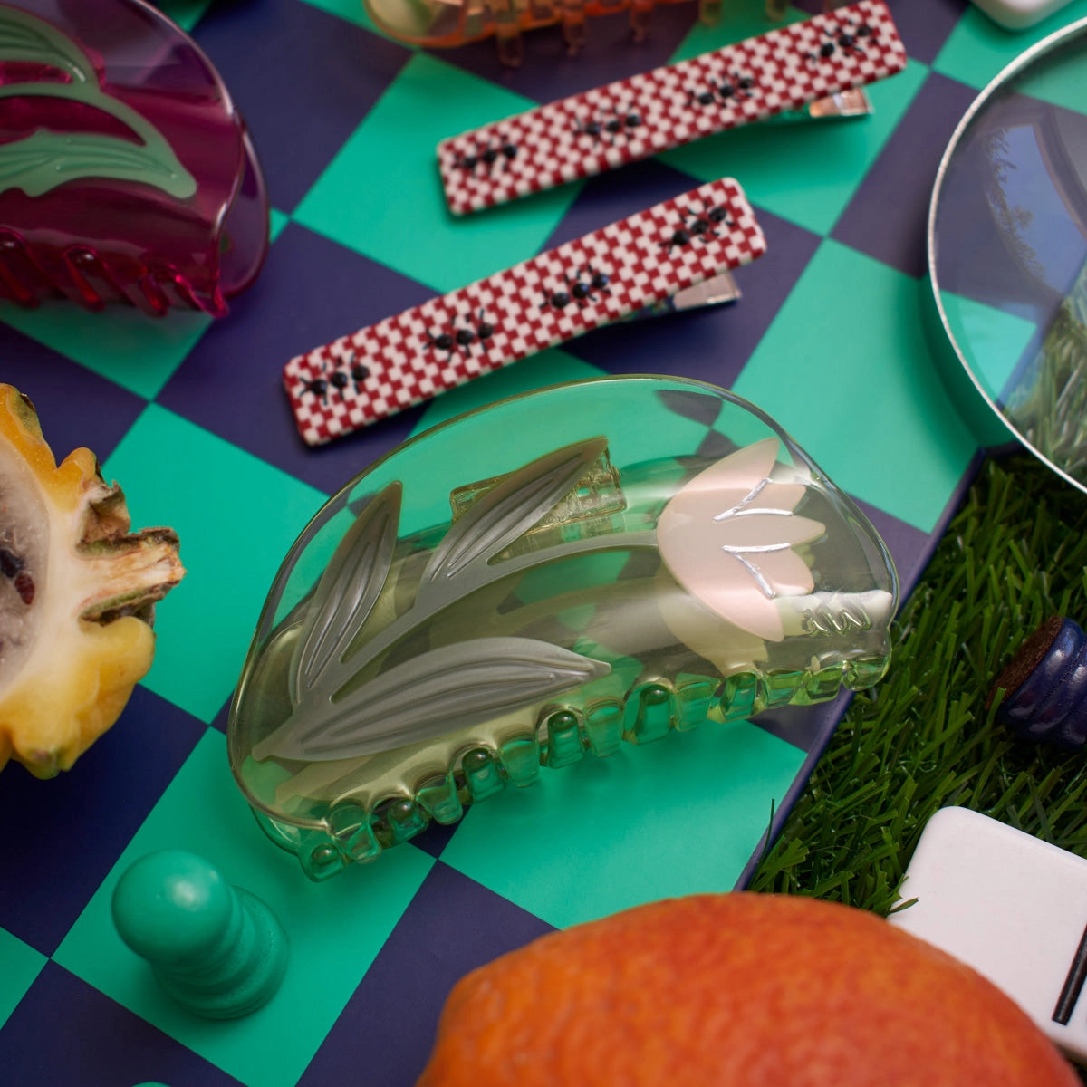 Lotus Flower Hair Claw Clip