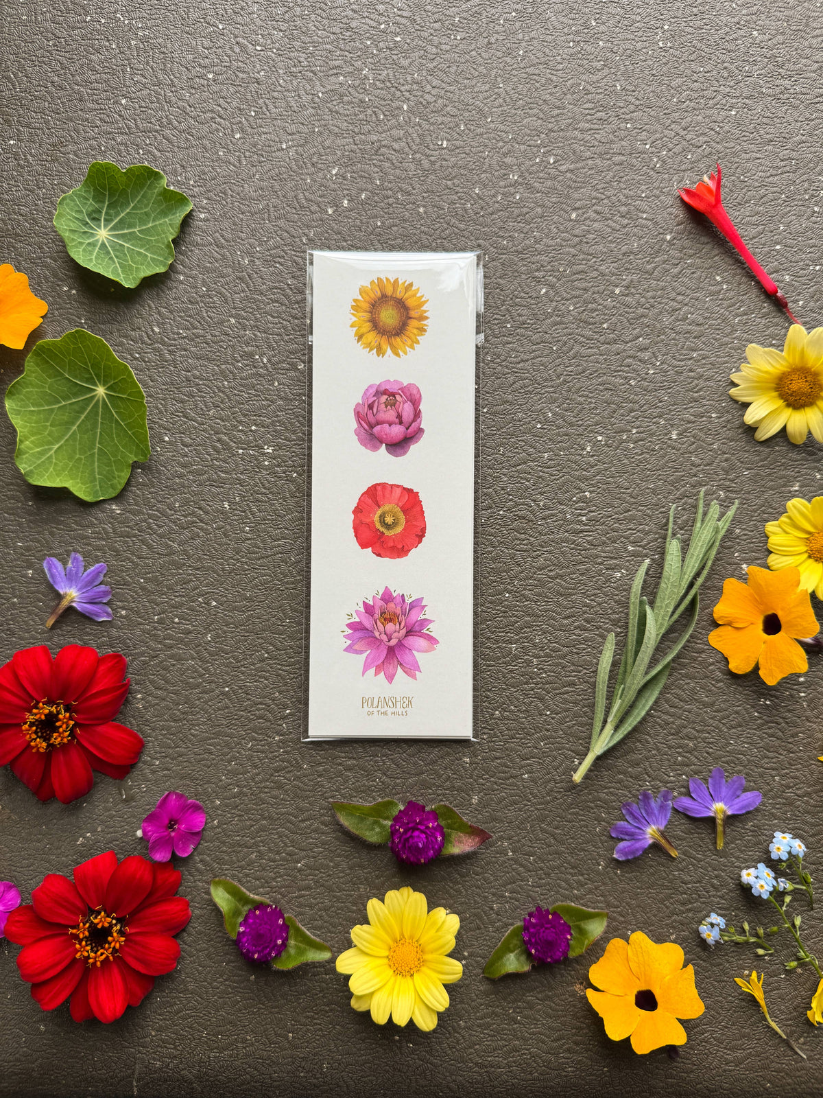 Blooming Flowers Bookmark Set of 3