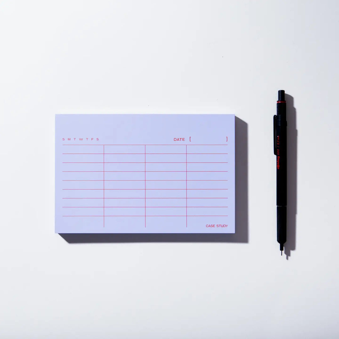 Classic Red Utilitarian List Pad - by Case Study