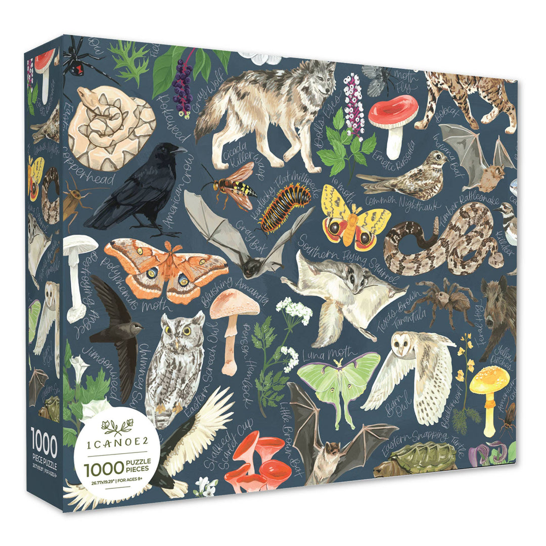 Midnight Flora & Fauna - 1000 Piece Puzzle