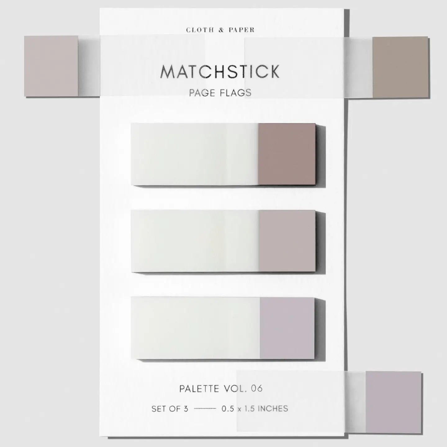 Matchstick Page Flags - 7 Styles