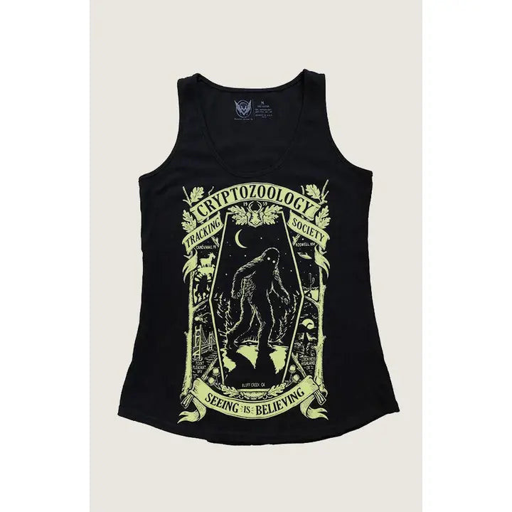 Cryptozoology Tracking Society Tee - GLOW-in-the-Dark