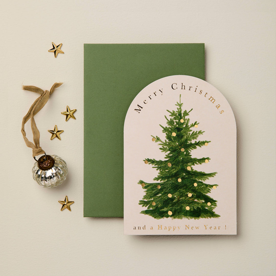 Christmas Tree Arched Card