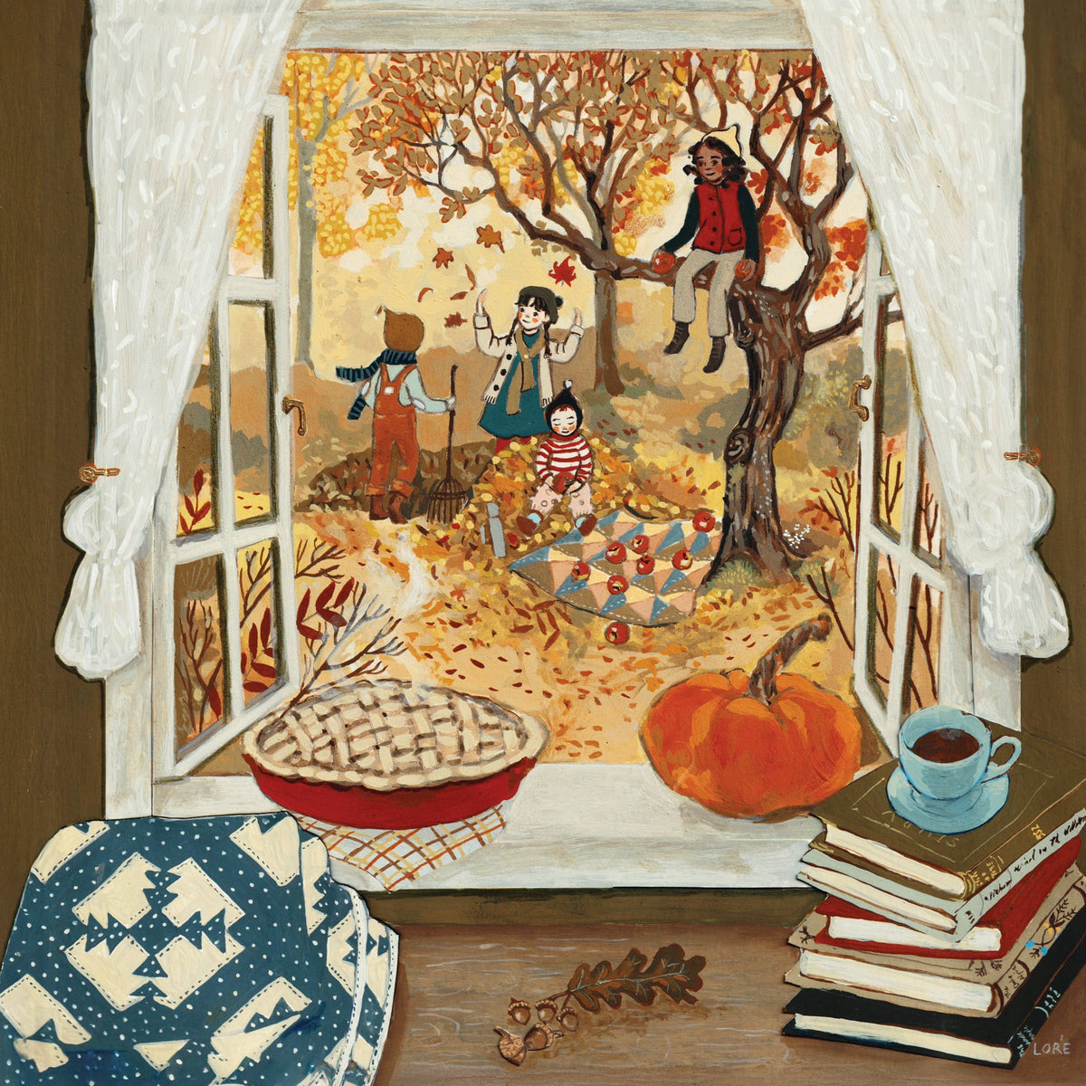 Autumn's Window - Mini 100 Piece Puzzle