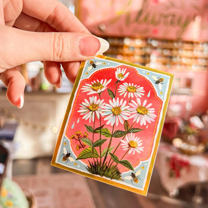 Bee Grateful for Daisies Sticker
