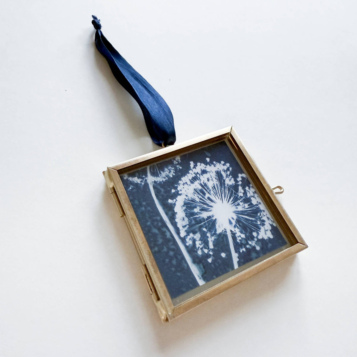Mini Allium Cyanotype Hanging Ornament