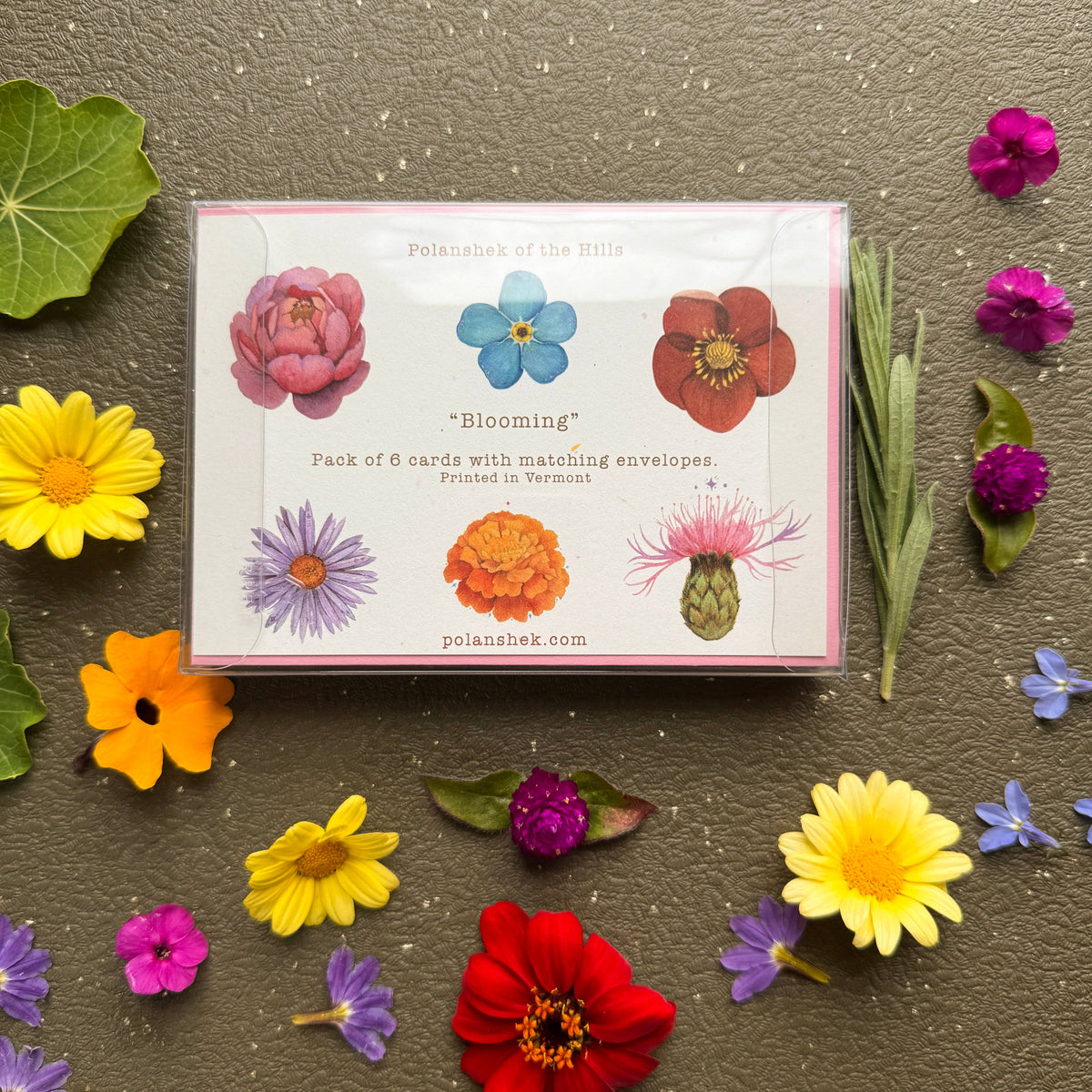 Blooming Flowers Small Card Set