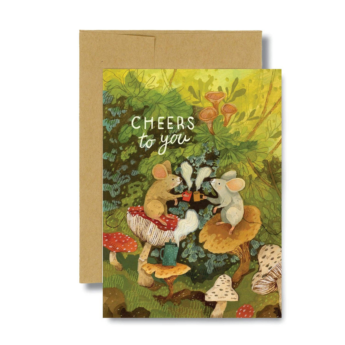 Mushroom Mice Cheers to You Birthday Card