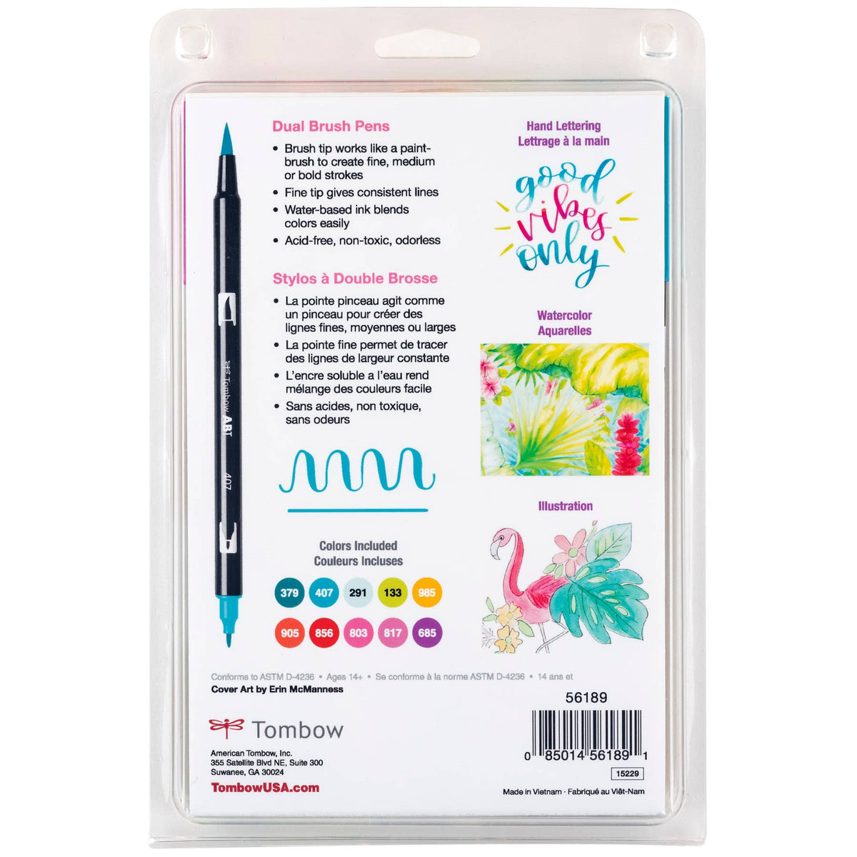 Tombow Dual Brush Pens - Tropical 10 Pack
