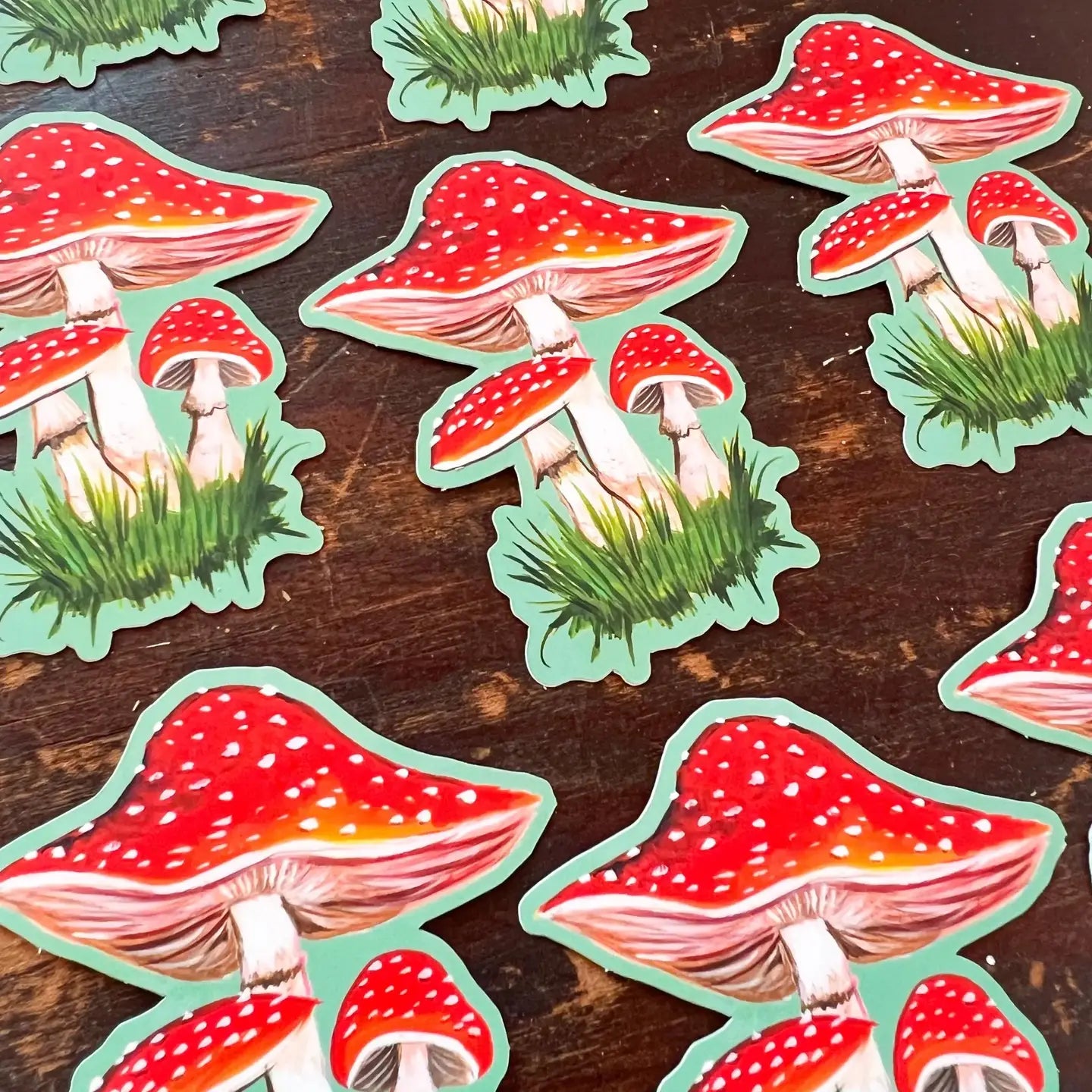 Mushroom Family Sticker