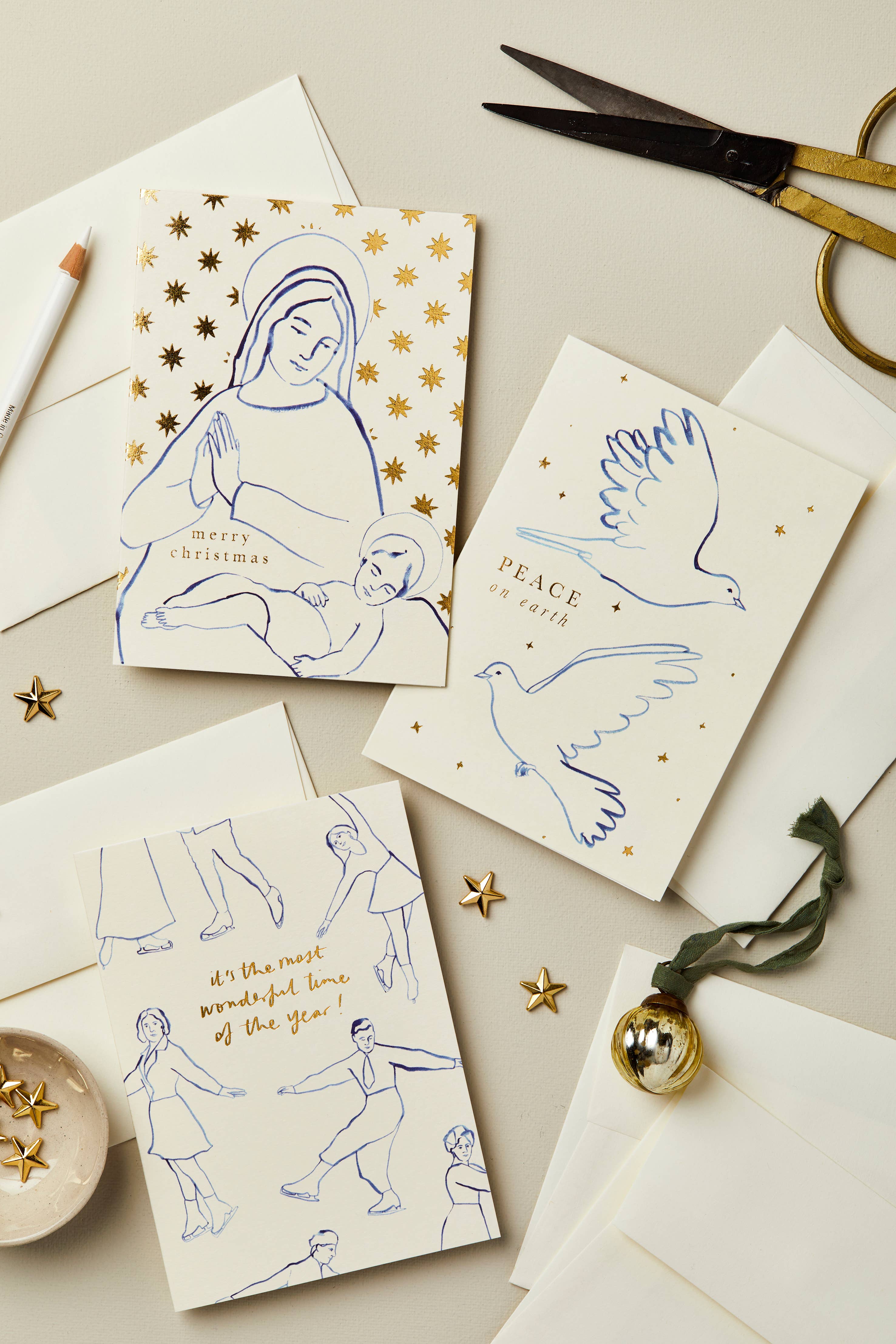Doves Peace on Earth Card