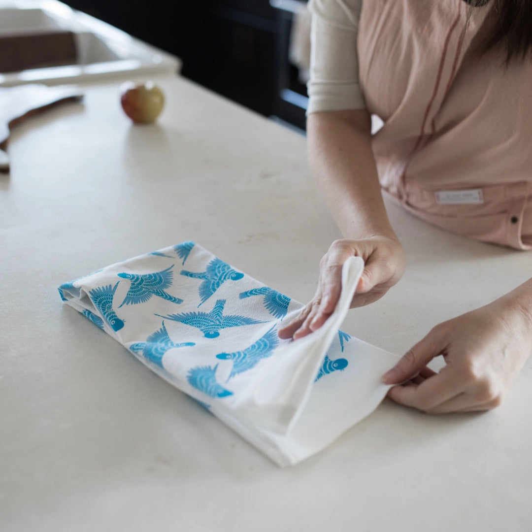 Gingiber Bluebird Tea Towel