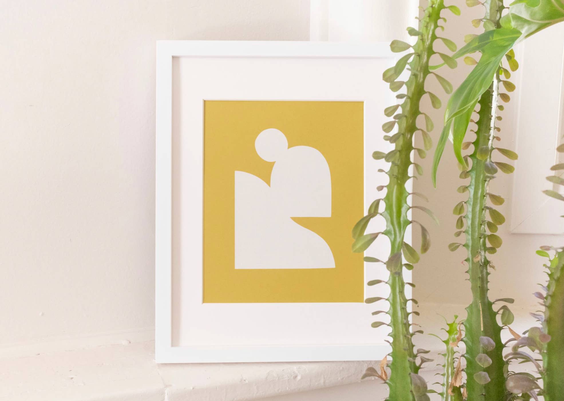 Silhouette no. 4 Art Print - Ocher
