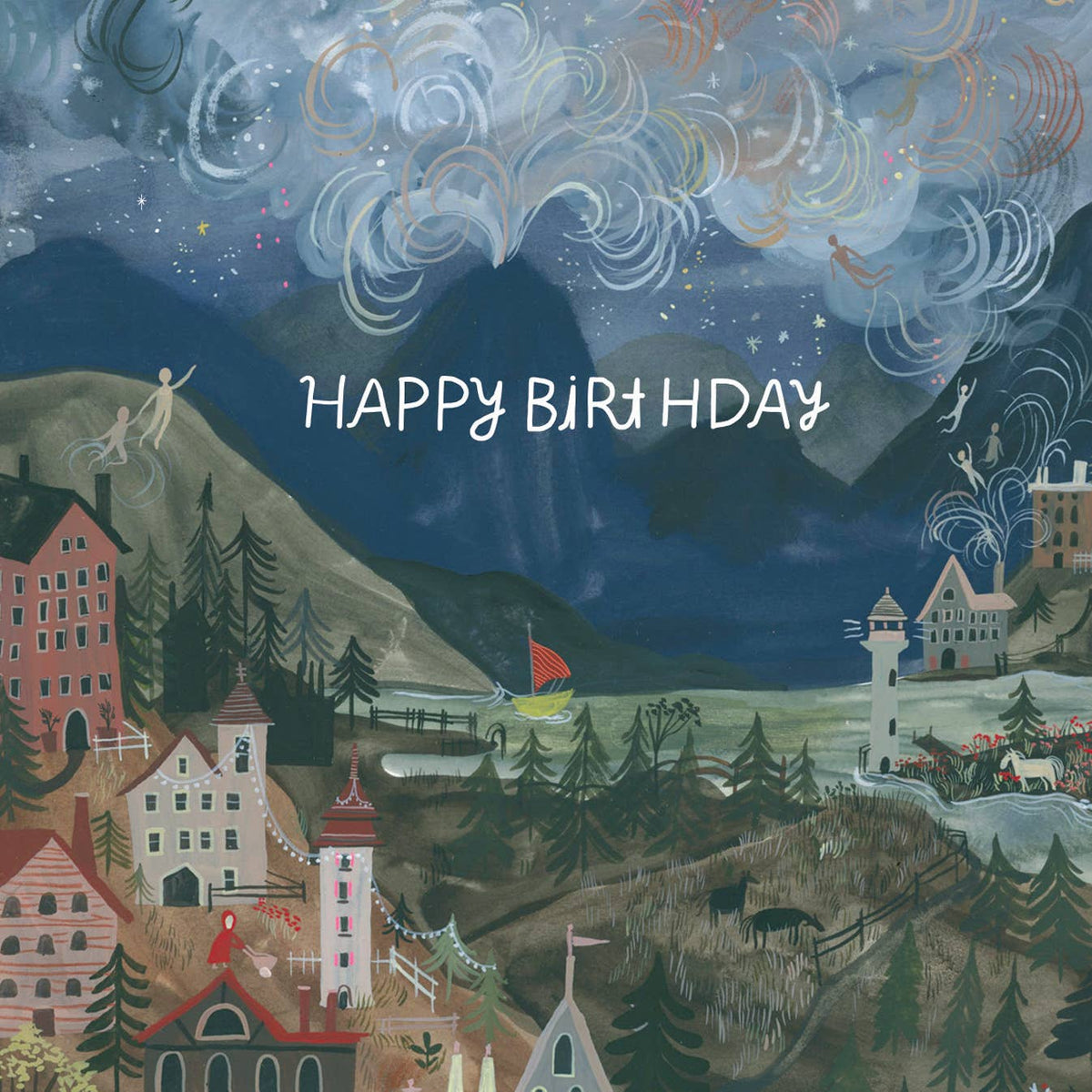 Happy Birthday Harbor Houses Card