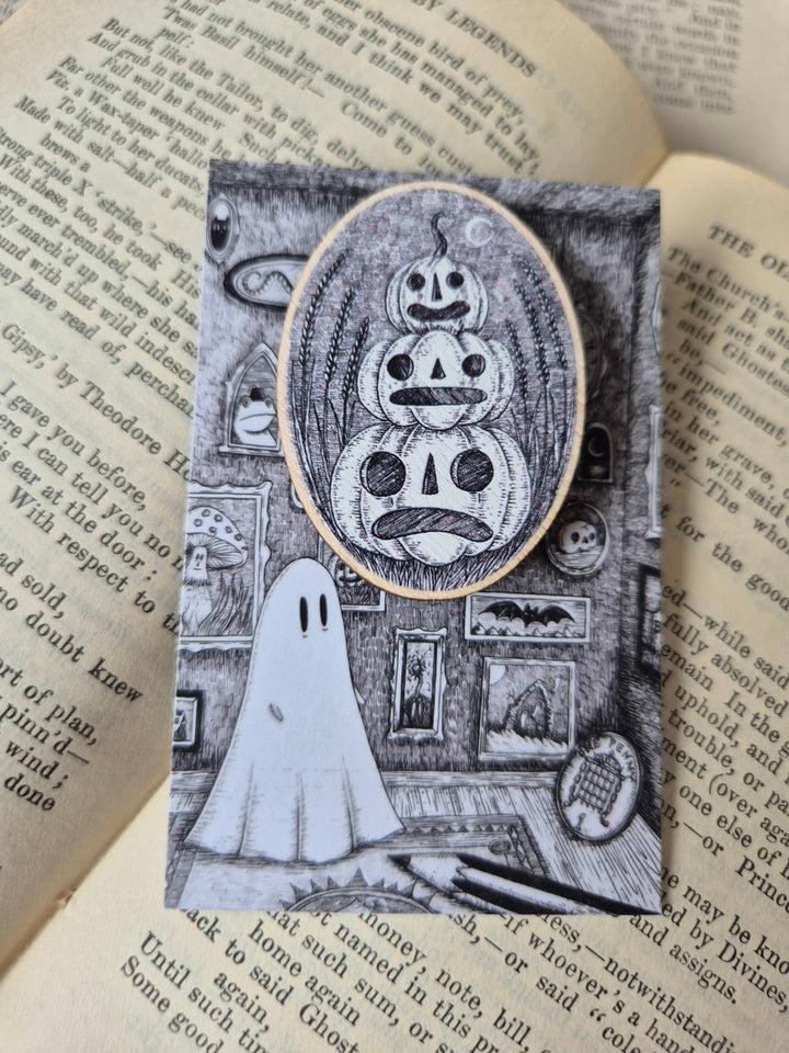 Pumpkin Pals Wooden Pin
