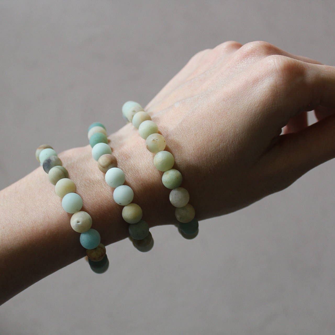 Amazonite (Matte) - Crystal Bracelet