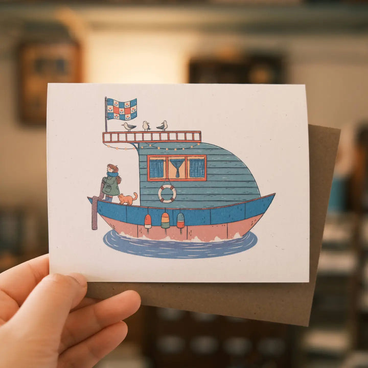 Happy Houseboat Card