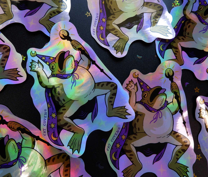 Holographic Merlin Toad Sticker