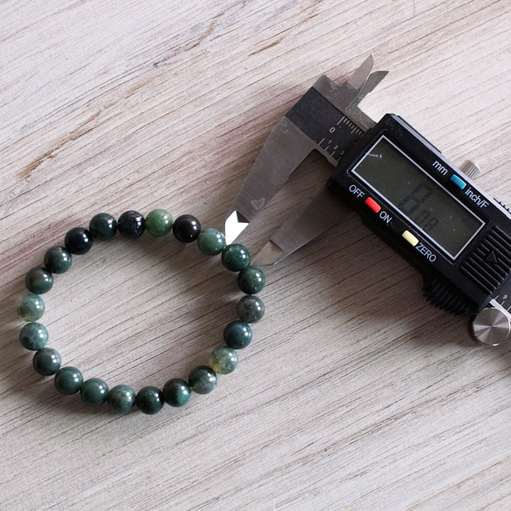 Moss Agate - Crystal Bracelet